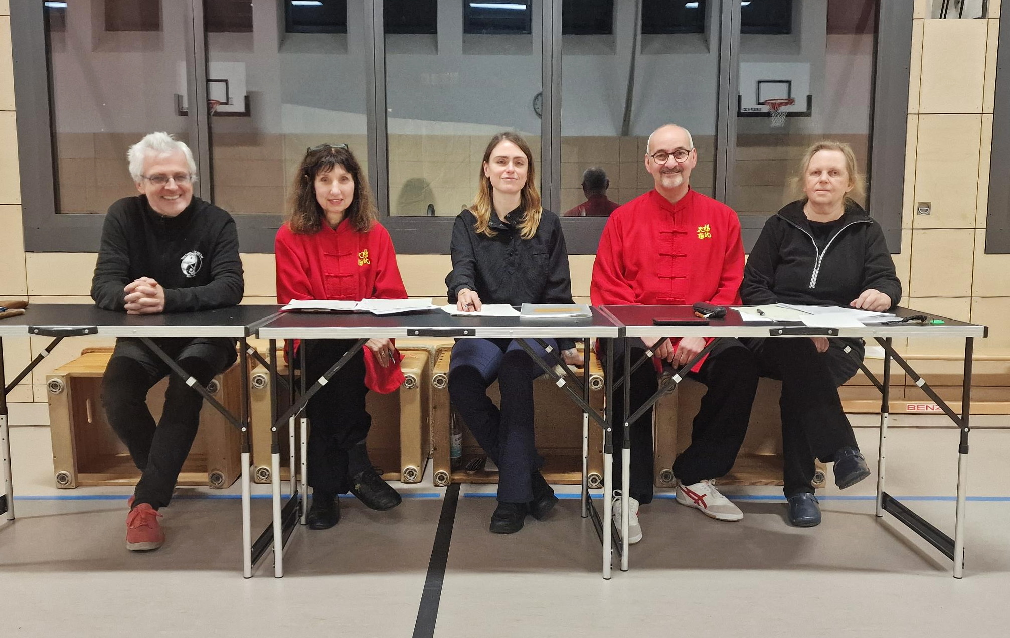 Unsere Ranking-Jury in der Turnhalle Osterather Straße